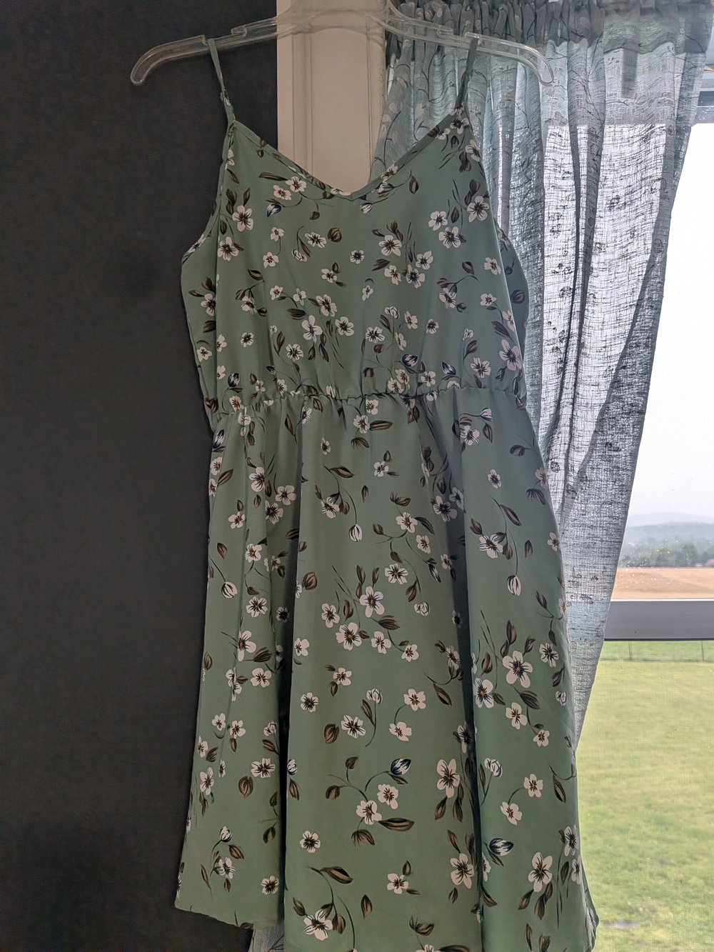 SHEIN Mint Green Floral Sundress NWOT